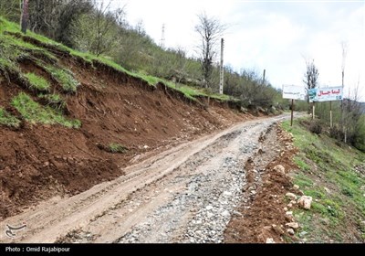 خسارات سیلاب در روستای لیماچال اشکور رحیم آباد -گیلان