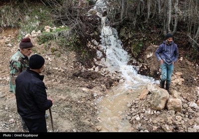 خسارات سیلاب در روستای لیماچال اشکور رحیم آباد -گیلان