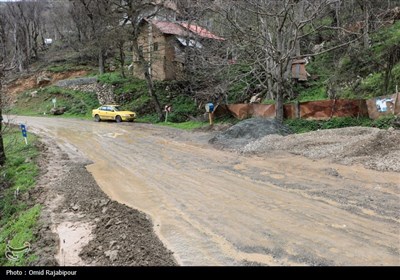 خسارات سیلاب در روستای لیماچال اشکور رحیم آباد -گیلان