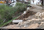 خسارات سیلاب در روستای لیماچال اشکور رحیم آباد -گیلان