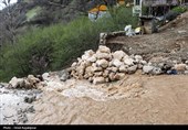 خسارات سیلاب در روستای لیماچال اشکور رحیم آباد -گیلان