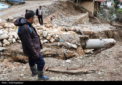 خسارات سیلاب در روستای لیماچال اشکور -گیلان- عکس خبری تسنیم