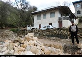 خسارات سیلاب در روستای لیماچال اشکور رحیم آباد -گیلان