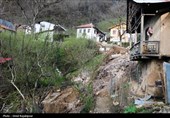 خسارات سیلاب در روستای لیماچال اشکور رحیم آباد -گیلان