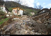 خسارات سیلاب در روستای لیماچال اشکور رحیم آباد -گیلان