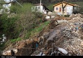 خسارات سیلاب در روستای لیماچال اشکور رحیم آباد -گیلان