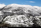 بارش برف بهاری در اشکورات رحیم آباد گیلان
