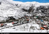 بارش برف بهاری در اشکورات رحیم آباد گیلان