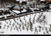 بارش برف بهاری در اشکورات رحیم آباد گیلان