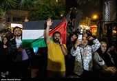 تجمع مردم تهران در حمایت از عملیات سپاه علیه رژیم صهیونیستی در میدان فلسطین
