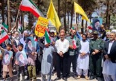 تجمع مردم زاهدان در حمایت از حمله موشکی سپاه
