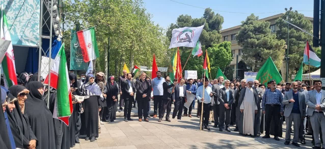 تجمع دانشگاهیان دانشگاه‌های تهران در حمایت از «وعده صادق» 2
