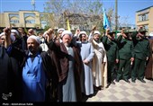 تجمع طلاب و روحانیون در حمایت از عملیات سپاه علیه رژیم صهیونیستی - همدان