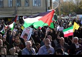 تجمع مردم همدان در حمایت از عملیات سپاه علیه رژیم صهیونیستی