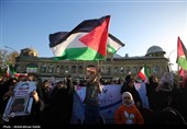 تجمع مردم همدان در حمایت از عملیات سپاه علیه رژیم صهیونیستی