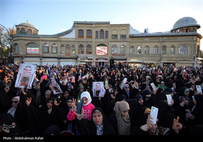 تجمع مردم همدان در حمایت از عملیات سپاه علیه رژیم صهیونیستی
