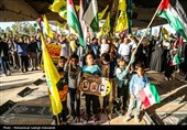 تجمع مردم یزد در حمایت از عملیات سپاه علیه رژیم صهیونیستی