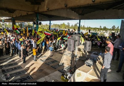 تجمع مردم یزد در حمایت از عملیات سپاه علیه رژیم صهیونیستی
