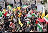 جشن پیروزی مردم کرمان در جوار مرقد حاج قاسم+ فیلم وعکس