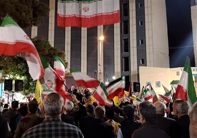 تجمع مردم شهرری در حمایت از پاسخ کوبنده سپاه
