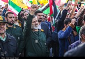 تجمع مردم قزوین در حمایت از عملیات سپاه علیه رژیم صهیونیستی 