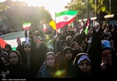 تجمع مردم قزوین در حمایت از عملیات سپاه علیه رژیم صهیونیستی 