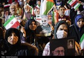 تجمع مردم اهواز در حمایت از عملیات سپاه علیه رژیم صهیونیستی