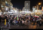تجمع مردم اهواز در حمایت از عملیات سپاه علیه رژیم صهیونیستی