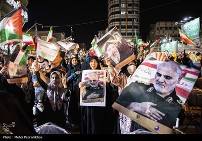 تجمع مردم اهواز و اصفهان در حمایت از عملیات سپاه علیه رژیم صهیونیستی