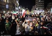 تجمع مردم اهواز در حمایت از عملیات سپاه علیه رژیم صهیونیستی