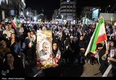 تجمع مردم اهواز در حمایت از عملیات سپاه علیه رژیم صهیونیستی