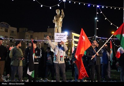 تجمع مردم اردبیل در حمایت از عملیات سپاه علیه رژیم صهیونیستی