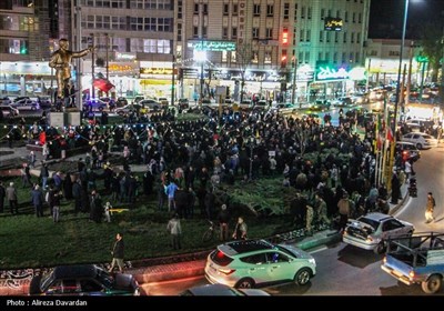 تجمع مردم اردبیل در حمایت از عملیات سپاه علیه رژیم صهیونیستی