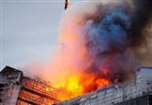 Fire Breaks Out at Copenhagen&apos;s Historic Stock Exchange, Spire Collapses