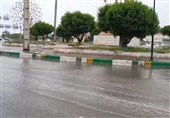 بارش باران و باز هم آب‌گرفتگی خیابان‌های لرستان‌ + فیلم‌