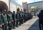 آیین غبارروبی مزار شهدای زنجان به مناسبت روز ارتش