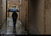 بارش باران در یزد