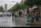 بارش تگرگ در شیراز /انسداد کنارگذر‌های رودخانه خشک + فیلم