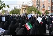 راهپیمایی مردم ارومیه درحمایت از عملیات وعده صادق