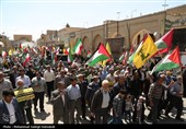 راهپیمایی مردم یزد درحمایت از عملیات وعده صادق