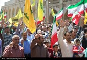 راهپیمایی مردم یزد درحمایت از عملیات وعده صادق