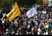 راهپیمایی مردم کرمان درحمایت از عملیات وعده صادق 
