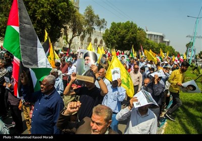 راهپیمایی مردم بندرعباس درحمایت از عملیات وعده صادق 