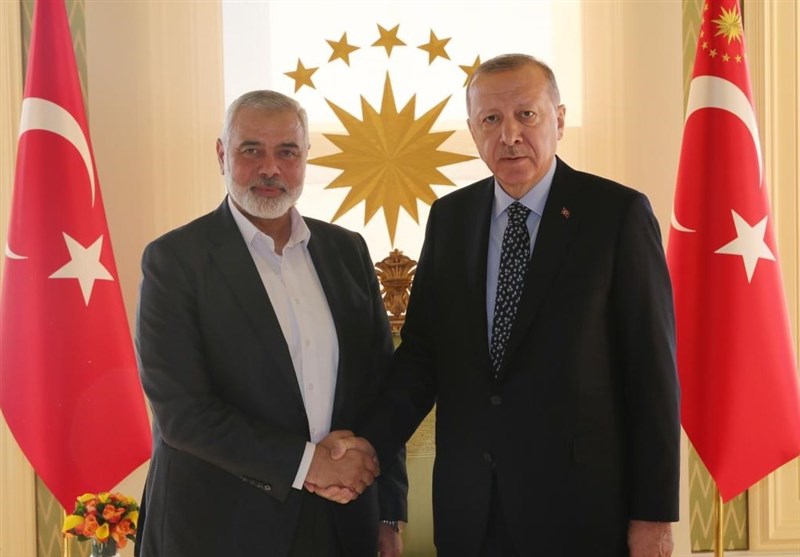 اردوغان در دیدار هنیه: کلید صلح منطقه ایجاد دولت فلسطینی است