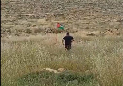 صهیونیستی که تاوان نفرت خود از پرچم فلسطین را داد