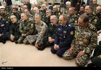 دیدار جمعی از فرماندهان عالی نیروهای مسلح با رهبر معظم انقلاب