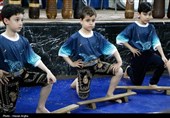 رقابت پهلوانان کوچک در یادواره شهدای اقتدار