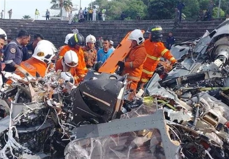 برخورد 2 بالگرد نظامی در مالزی با 10 کشته