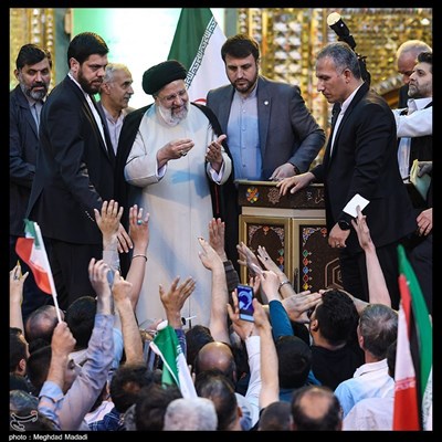 سخنرانی رئیس جمهور در امامزاده حسن(ع) تهران