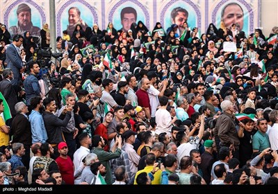 سخنرانی رئیس جمهور در امامزاده حسن(ع) تهران